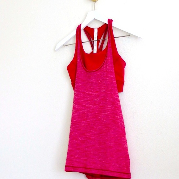 NEW! Lululemon Twist And Toil Tank Sports Bra Ruby Red SZ 2 - Picture 7 of 11